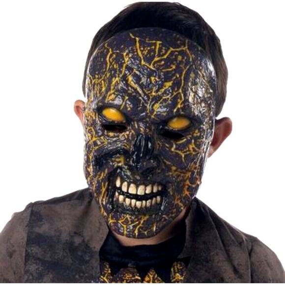 Extreme Scorched Zombie Deluxe Costume CHILD Sz S Lights& Scary Sound Halloween - Picture 6 of 17
